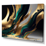 Green And Gold Agate II - Modern Wall Art Prints