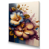 Burgundy And Blue Hibiscus Bunch II