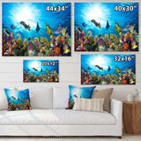 Colorful Coral Reef with Fishes