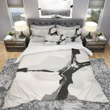 Abstract Neutral III - Geometric Duvet Cover Set