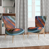 Designart 'Abstract Mineral Texture' Mid-Century Accent Chair