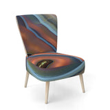 Abstract Mineral Texture - Upholstered Mid-Century Accent Chair