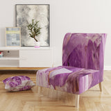 Designart 'Purple Amethyst Macro' Mid-Century Accent Chair