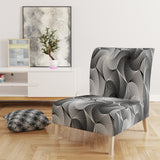 Designart 'Monochrome Hexagon Geometric Pattern' Modern Accent Chair