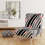 Designart 'Retro Geometrical Abstract Minimal Pattern XII' Mid-Century Accent Chair