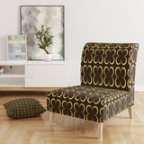 Designart 'Floral Retro Pattern II' Mid-Century Accent Chair