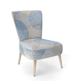 Abstract Retro Design I - Upholstered Mid-Century Accent Chair