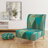 Designart 'Luxury Retro Drops I' Mid-Century Accent Chair