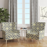 Designart 'Retro Ornamental Pattern II' Mid-Century Accent Chair