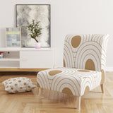 Designart 'Circular Retro Design' Mid-Century Accent Chair