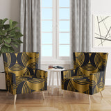 Designart 'Deco style modern pattern' Mid-Century Accent Chair