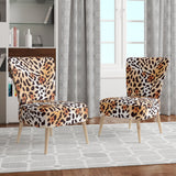 Designart 'Leopard Fur Safari II' Mid-Century Accent Chair