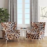 Designart 'Leopard Fur Safari II' Mid-Century Accent Chair