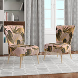 Designart 'Golden Foliage III' Mid-Century Accent Chair