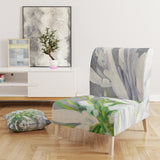 Designart 'Flower Cleome Splash II' Tranditional Accent Chair