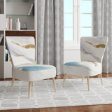 Designart 'Abstract Drift v2' Glam Accent Chair