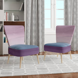 Designart 'Purple Rock landscape III' Shabby Chic Accent Chair