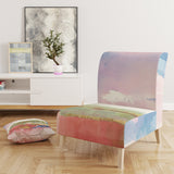 Designart 'Influence of Line and Color Gold Bright' Shabby Chic Accent Chair