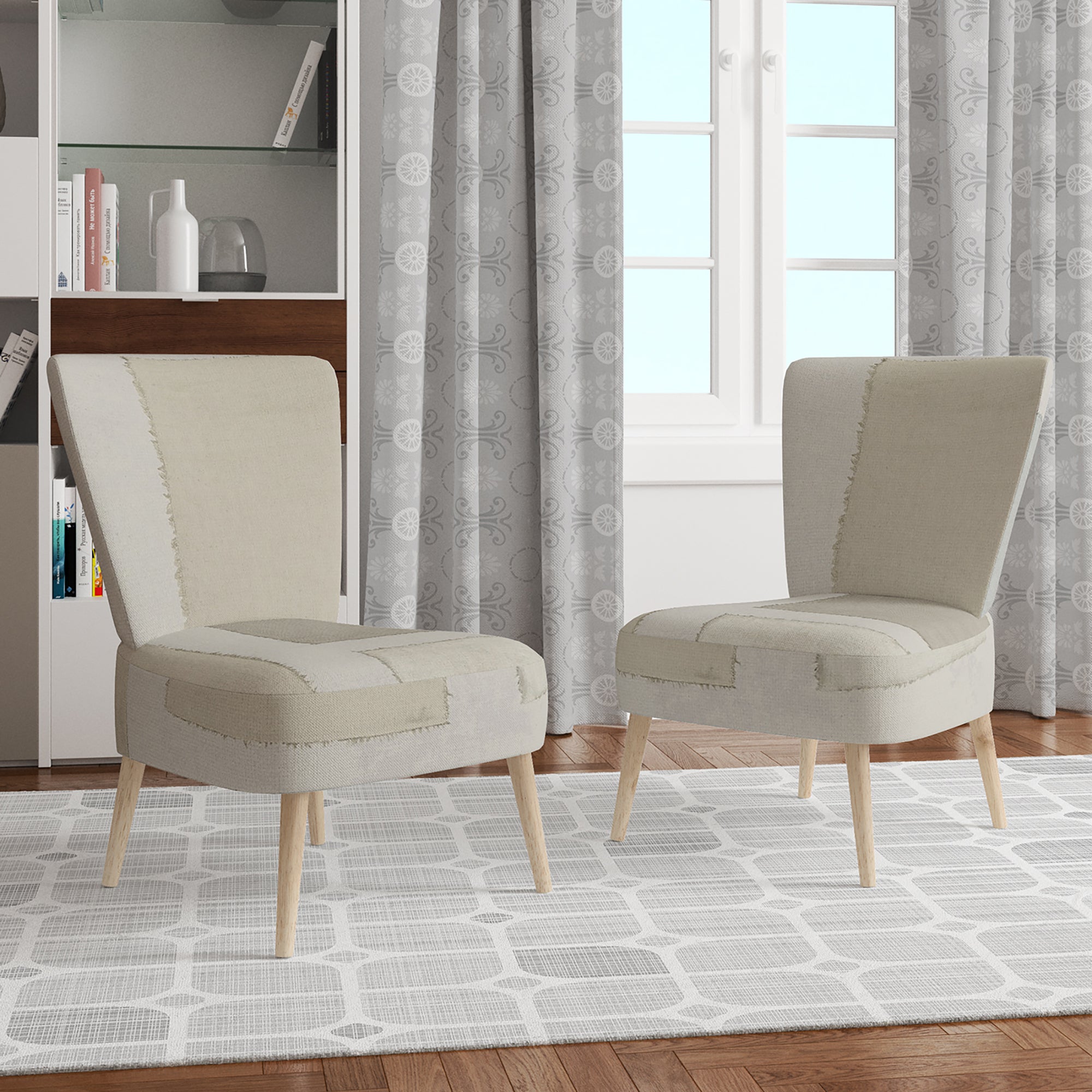 Designart 'Painted Weaving III FB' Modern Accent Chair