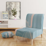 Designart 'Abstract Water I' Modern Accent Chair