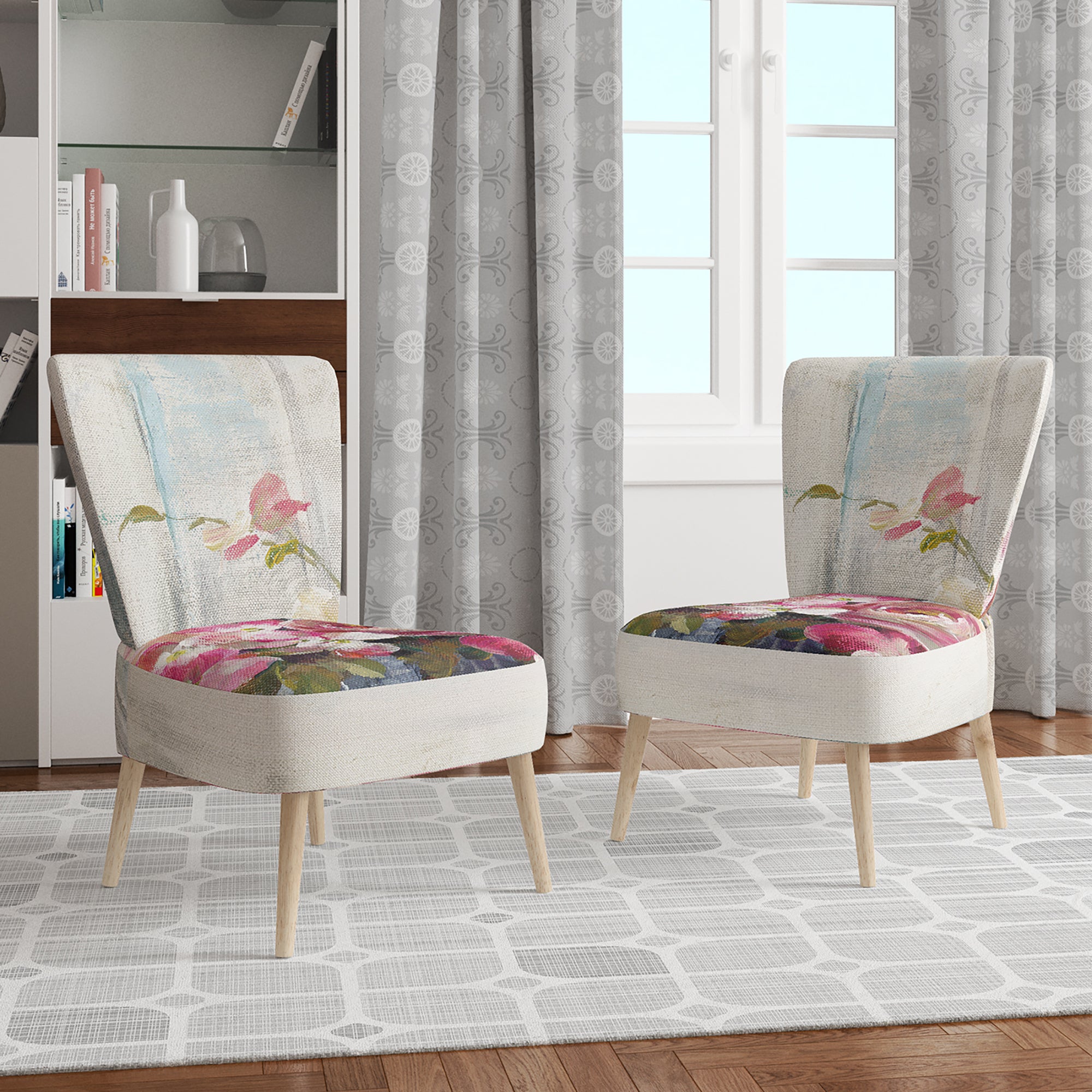 Designart 'Maison Des Fleurs III' Cabin & Lodge Accent Chair