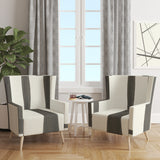 Designart 'minimalist black and white I' Transitional Accent Chair