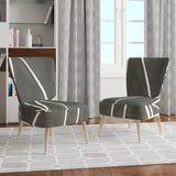 Designart 'Minimalist Graphics II' Transitional Upholstered Accent Chair