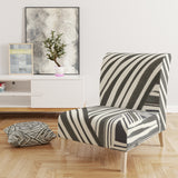 Designart 'Minimalist Graphics II' Transitional Upholstered Accent Chair