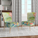 Designart 'Hibiscus Garden II' Traditional Accent Chair