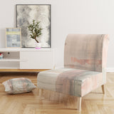 Designart 'Intersect II Grey' Pink Modern Accent Chair