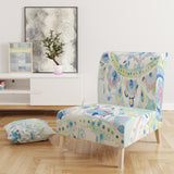 Designart 'Watercolor mandalas IV' Floral Accent Chair