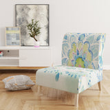 Designart 'Watercolor mandalas III' Floral Accent Chair