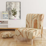 Designart 'Copper Branches Composition' Lake House Accent Chair