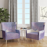 Designart 'Watercolor Purple Haze I' Modern Accent Chair
