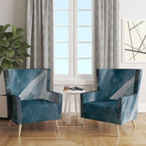 Designart 'Splash Blue Indigo' Modern Accent Chair