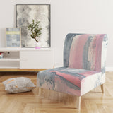 Designart 'Durty Shabby Pink Blush I' Shabby Chic Accent Chair