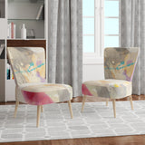 Designart 'Spring Minimalist Confetti I' Modern Accent Chair