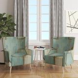 Designart 'Geometric Title Element' Modern Accent Chair