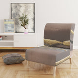 Designart 'Glamorous Morning Fog I' Modern Glam Accent Chair