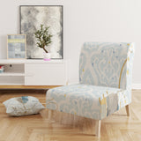 Designart 'Fields of Gold Watercolor Flower IV' Traditional Accent Chair