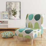 Designart 'geometric Green Circle I' Mid-Century Accent Chair
