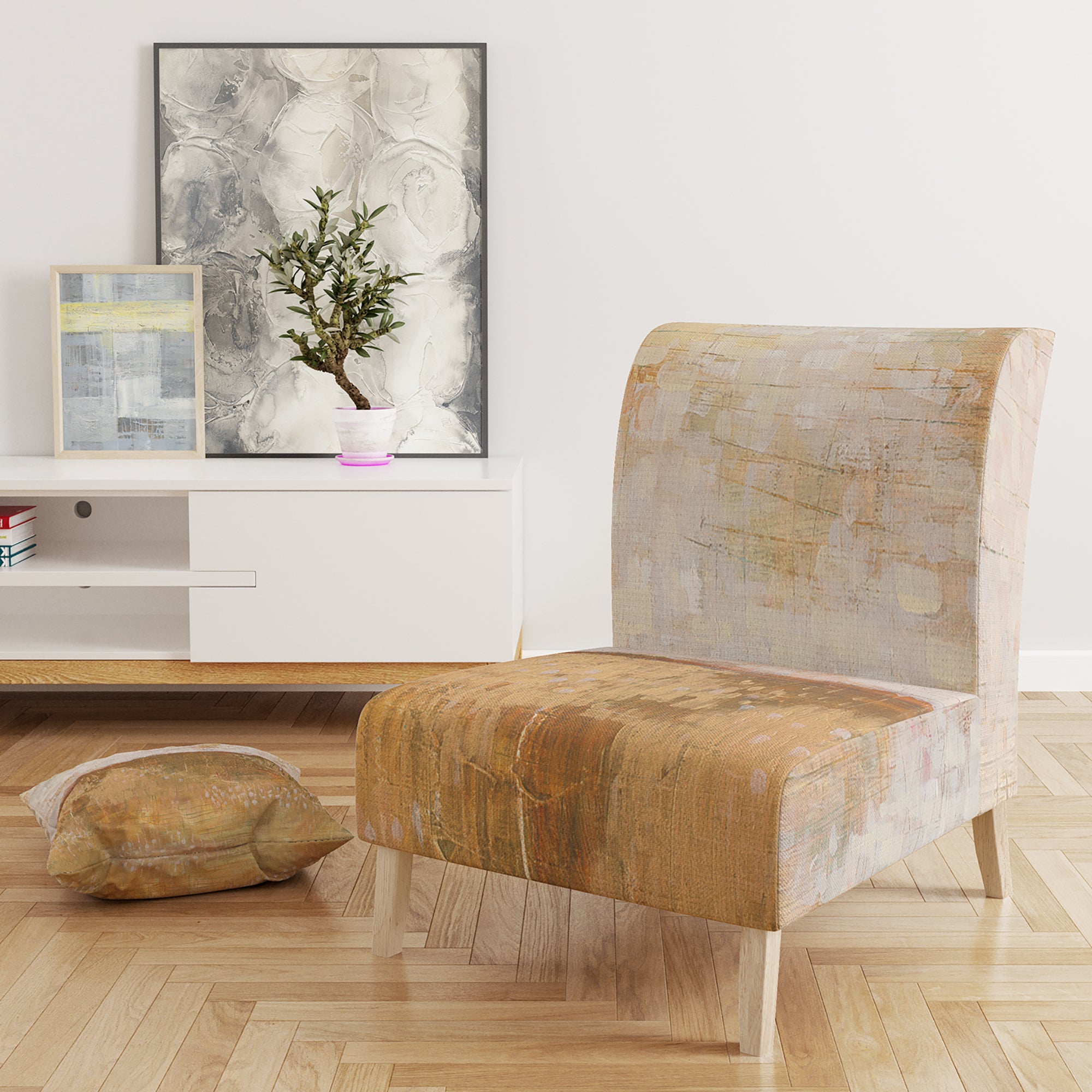 Designart 'Amber Modern Horizon' Mid-Century Accent Chair