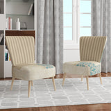 Designart 'Beach Treasures Collage I' Traditional Accent Chair