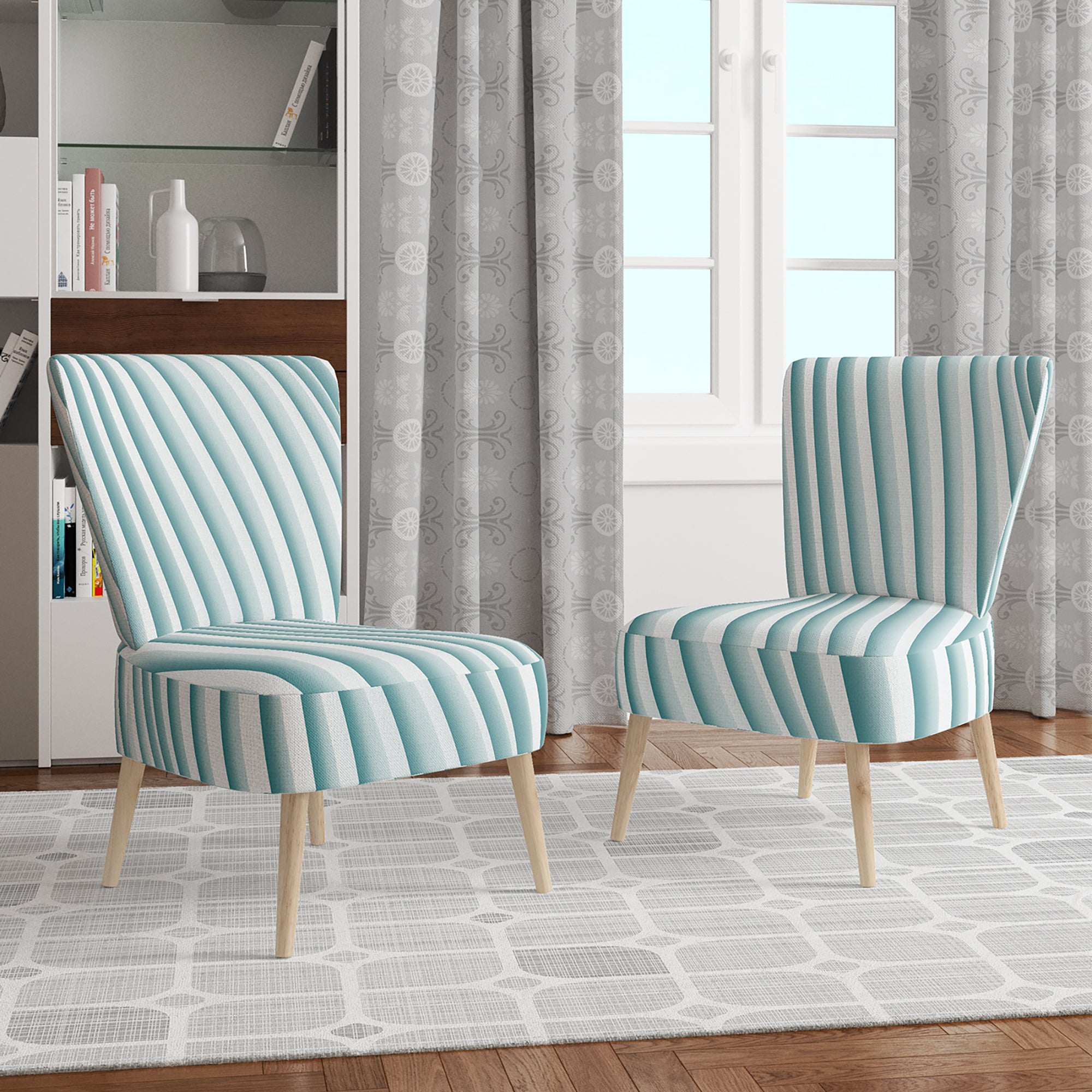 Small best sale teal chair