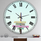 4 Thruths Of Life - Oversized Cottage Wall Clock