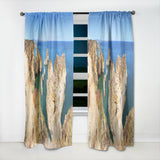 Designart 'Rocky bay in Portugal' Landscapes Curtain Panel