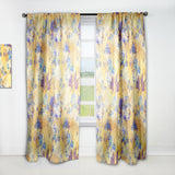 Designart 'Imprints Flowers and Herb Pattern' Modern & Contemporary Curtain Panel