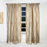 Designart 'Damask pattern' Mid-Century Modern Curtain Panel