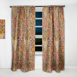 Designart 'Pattern Tile with Mandalas' Bohemian & Eclectic Curtain Panel