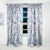 Designart 'Diamonds Triangle Abstract Pattern' Modern Curtain Panel